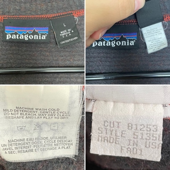 Patagonia Vintage Oberland Pullover Color Deep Cayenne - Picture 8 of 8